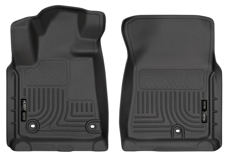Toyota Sequoia Floor Liners - Front - Husky Liners - WeatherBeater - Black - 2012